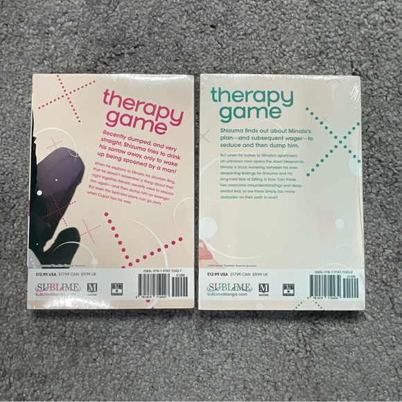 Therapy Game Vol 1 & 2- BRAND NEW SEALED English Manga BL Yaoi Meguru Hinohara - Picture 2 of 3